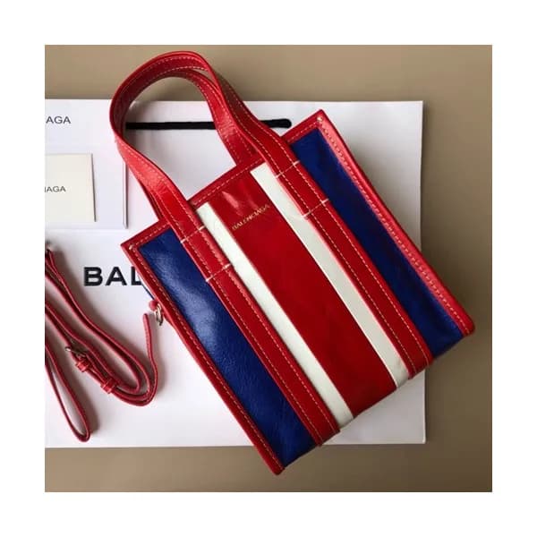 Balenciaga 2019 Bazar Leather Tote Shoulder Shoppe… - 1
