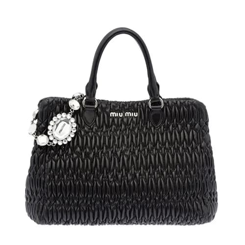 MiuMiu 2019 Matelasse Crystal Tote Shoulder Bag,28… - 1