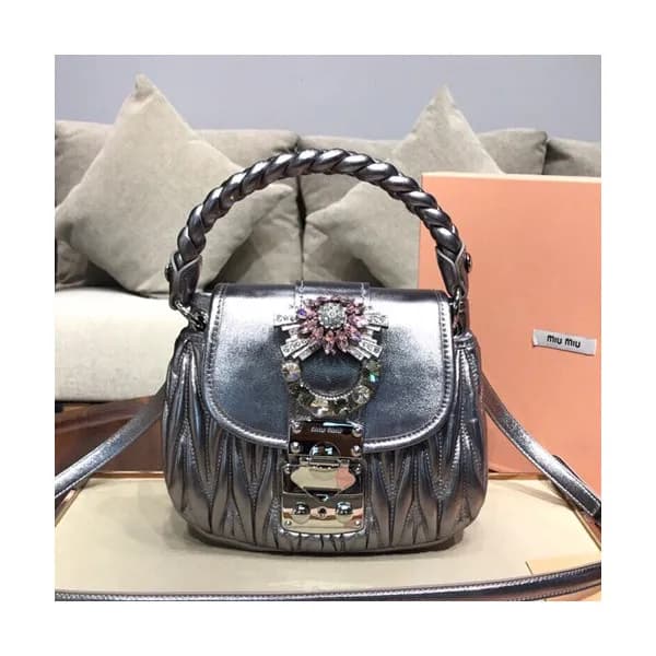 MiuMiu 2019 Matelasse Coffer Tote Shoulder Cross B… - 1