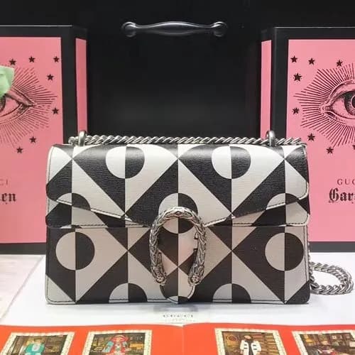 Gucci 2019 GG Dionysus Leather Shoulder Bag ,28CM … - 1