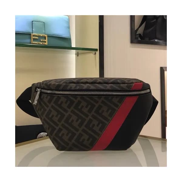 Fendi 2019 PVC & Leather Belt Bag / Shoulder Bag, … - 1
