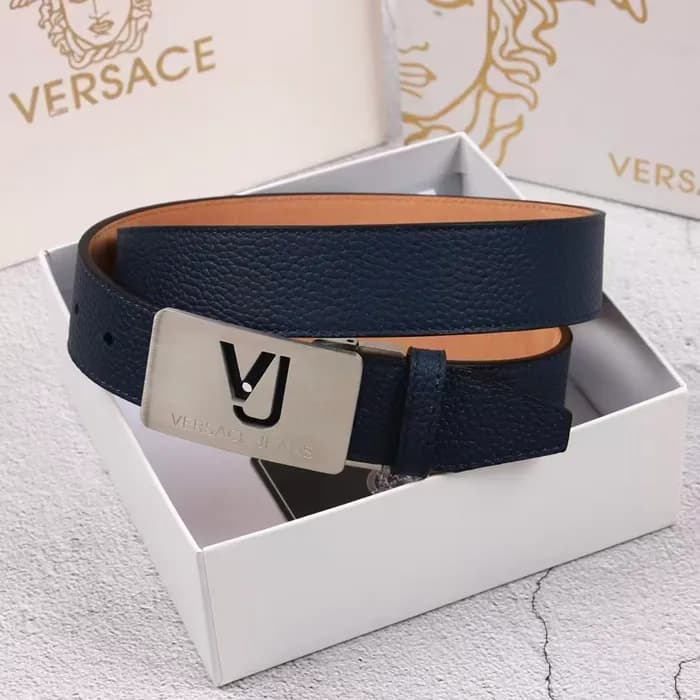 Versace Mens Leather Belt - 베르사체 남성용 레더 벨트 VERBT00… - 1
