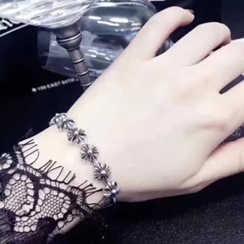 Chrome hearts White Gold Bangle -크롬하츠 여성용 팔지18k … - 1