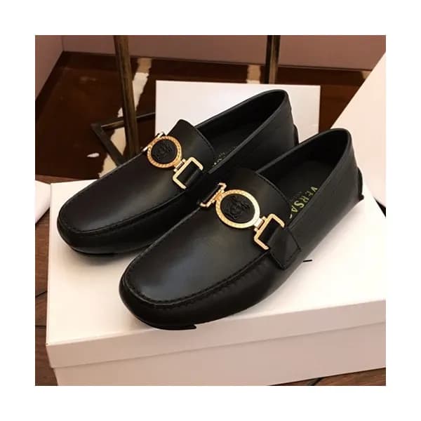 Versace 2019 Mens Leather Loafer - 베르사체 2019 남성용 레… - 1