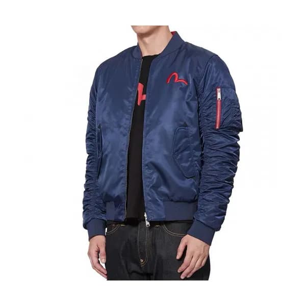 Evisu Mens Embroidery Evisukuro Casual Down Jacket… - 1