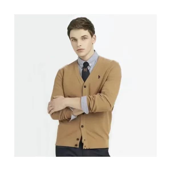 Hazzys Mens Business V-neck Wool Cardigan - 헤지스 20… - 1