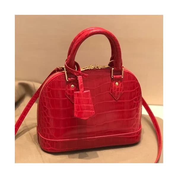 Louis Vuitton 2019 Alma BB Leather Tote Shoulder B… - 1