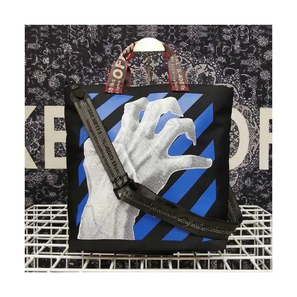Off White 2019 Canvas Tote Shoulder Shopper Bag - … - 1