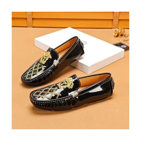 Versace 2019 Mens Leather Loafer - 베르사체 2019 남성용 … - 1