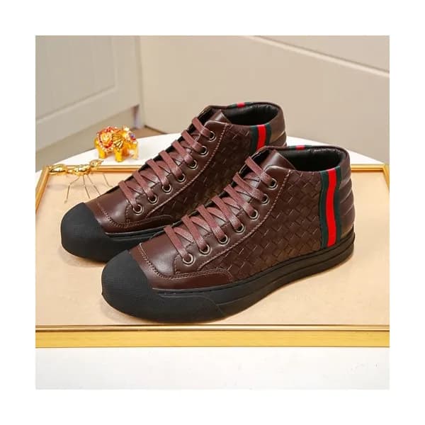 Gucci 2020 Mens Leather Sneakers - 구찌 2020 남성용 레더… - 1
