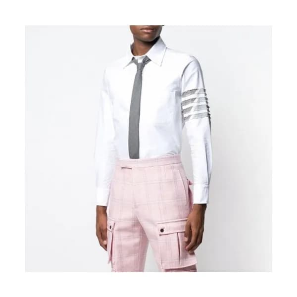 [톰브라운]Thom Browne 2020 Mens Strap Cotton Tshirts -… - 1