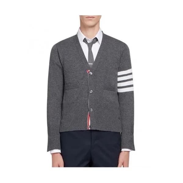 [톰브라운]Thom Browne 2020 Mm/Wm Strap V-neck Wool Car… - 1