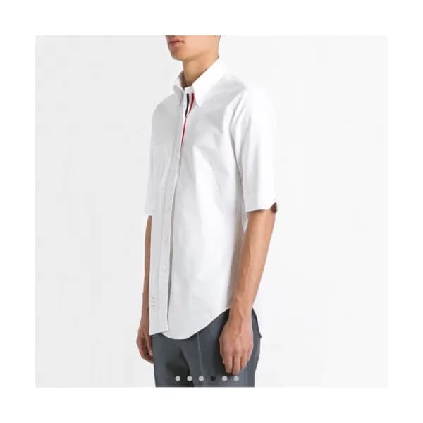 [톰브라운]Thom Browne 2020 Mens Strap Cotton Short Sle… - 1