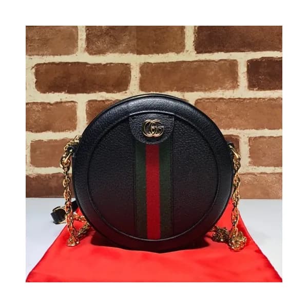 Gucci 2020 GG Ophidia Mini Leather Round Women Sho… - 1