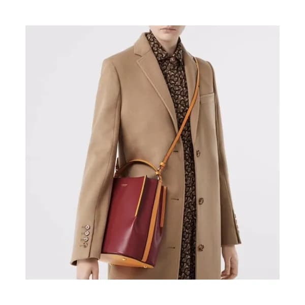 Burberry 2020 Leather Bucket Tote Shoulder Bag, 2… - 1