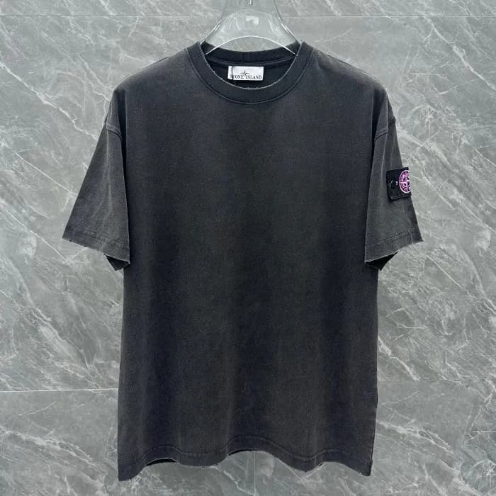 [스톤아일랜드]Stone Island 2025 Mens Crew-neck Cotton Sh… - 1