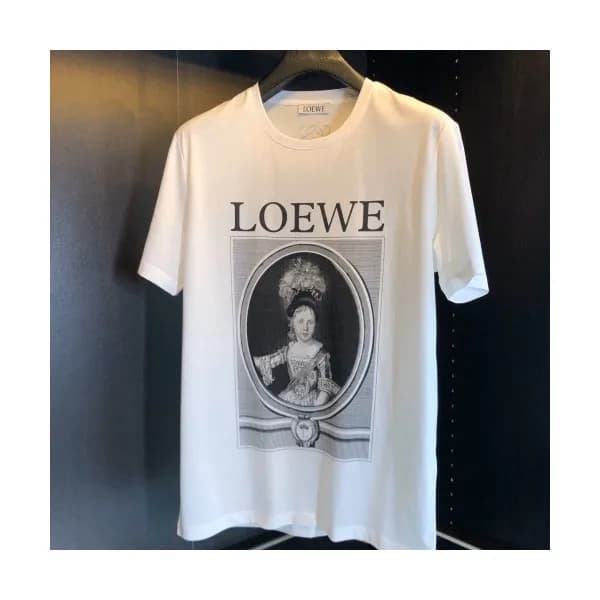[로에베]Loewe 2020 Mens Logo Cotton Short Sleeved Tsh… - 1