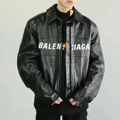 [발렌시아가]Balenciaga 2020 Mens Logo Casual Leather Ja… - 1