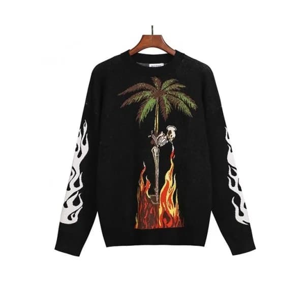 [팜 엔젤스]Palm Angels 2020 Mens Logo Crew-neck Sweate… - 1