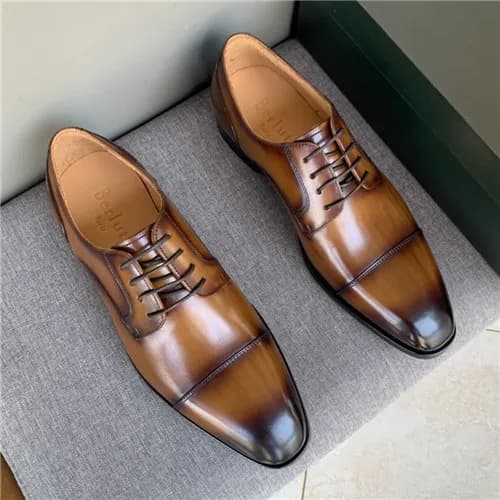 Berluti 2021 Men's Leather Oxford Shoes - 벨루티 … - 1