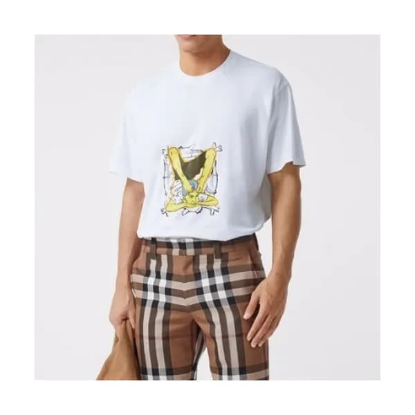 [버버리]Burberry 2021 Mm/Wm Logo Cotton Short Sleeved… - 1