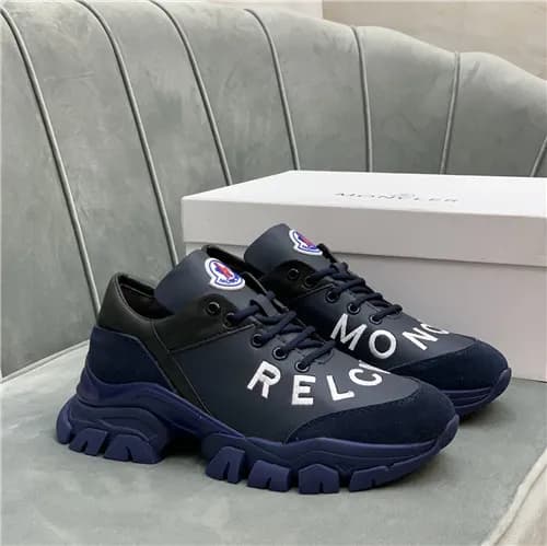 Moncler 2021 Men's Leather Sneakers - 몽클레어 202… - 1