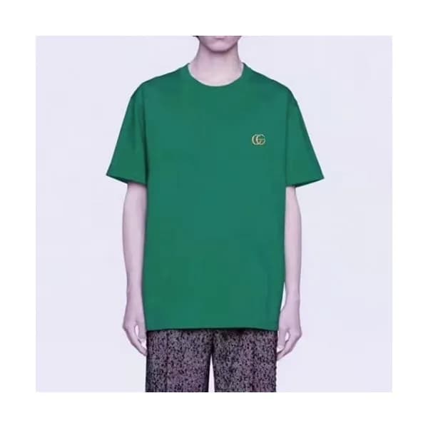 Gucci Mm/Wm Logo Short Sleeved Tshirts Green - 구찌… - 1