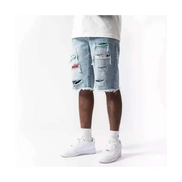 Amiri 2021 Mens Casual Denim Half Pants Blue - 아미리… - 1