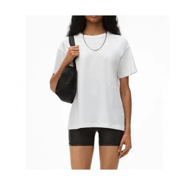 Alexsander Wang Womens Short Sleeved Tshirts White… - 1