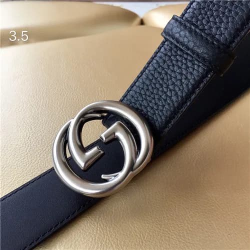 Gucci 2021 Men's Leather Belt,3.5cm,GUBT0179 -… - 1