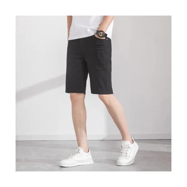Armani Mens Casual Denim Half Pants Black - 알마니 2… - 1