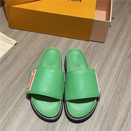 Louis Vuitton 2021 Women's Leather Slipper,LOU… - 1