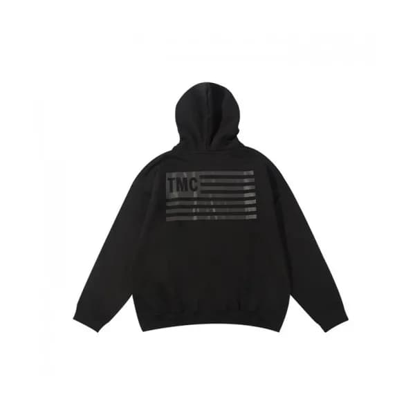 Fear of god Mm/Wm Logo Oversize Cotton Hoodie Bla… - 1