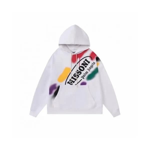 Palm Angels Mm/Wm Logo Cotton Hoodie White - 팜 엔젤… - 1