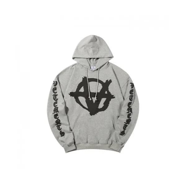 Vetements Mm/Wm Logo Oversize Cotton Hoodie Gray … - 1