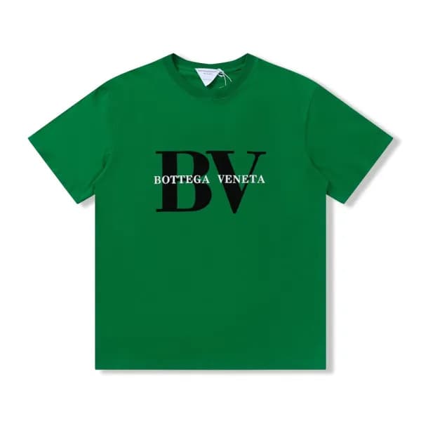 보테가 남자 크루넥 그린 반팔티 - Unisex Green Short-sleeved Tsh… - 1