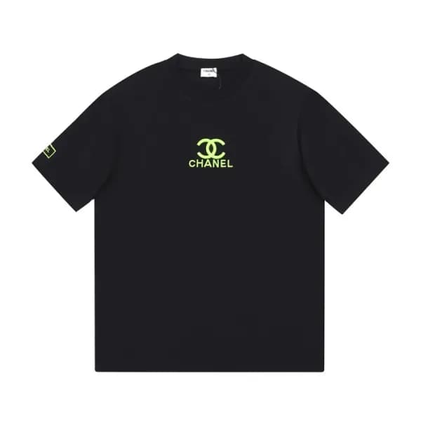 샤넬 남성 크루넥 블랙 반팔티 - Mens Black Tshirts - chl0841x - 1