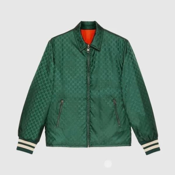 구찌 남성 트렌디 그린 양면 자켓 - Mens Green Jackets - guc04646… - 1