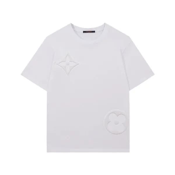 루이비통 남성 크루넥 화이트 반팔티 - Mens White Tshirts - lou0409… - 1