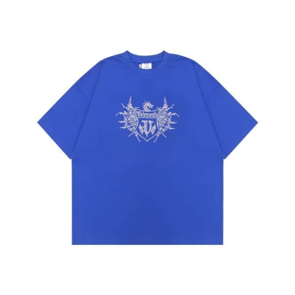 베트멍 남성 트렌디 블루 반팔티 - Mens Blue Tshirts - vet0259x - 1
