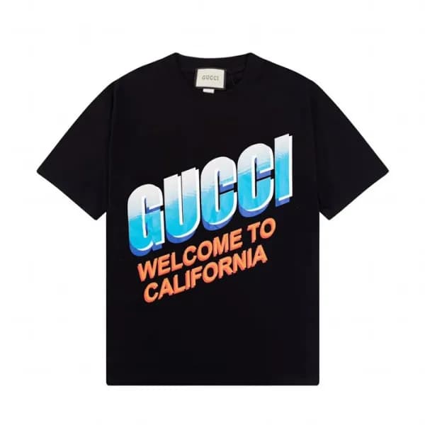 구찌 남성 블랙 크루넥 반팔티 - Mens Black Tshirts - guc04850x - 1