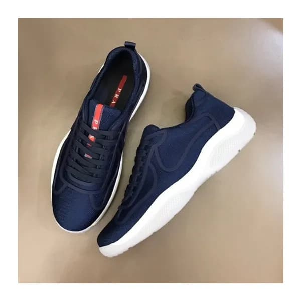 프라다 남성 클래식 네이비 스니커즈 - Mens Navy Sneakers - pra0270… - 1