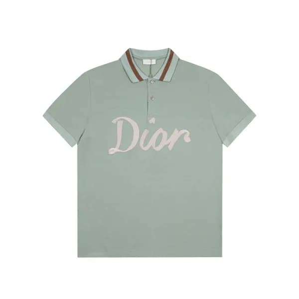 디올 남성 민트 폴로 반팔티 - Dior Mens Mint Tshirts - dio0192… - 1
