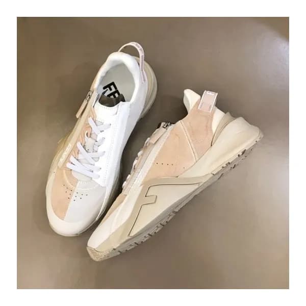 펜디 남/녀 Flow 베이지 스니커즈 - Unisex Beige Sneakers - fen… - 1