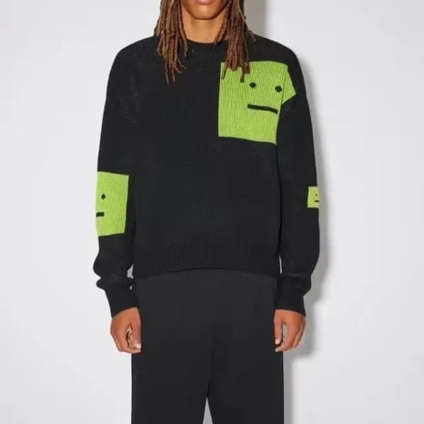 아크네 남/녀 블랙 후드티 - Acne Unisex Black Hoodie - acn016… - 1