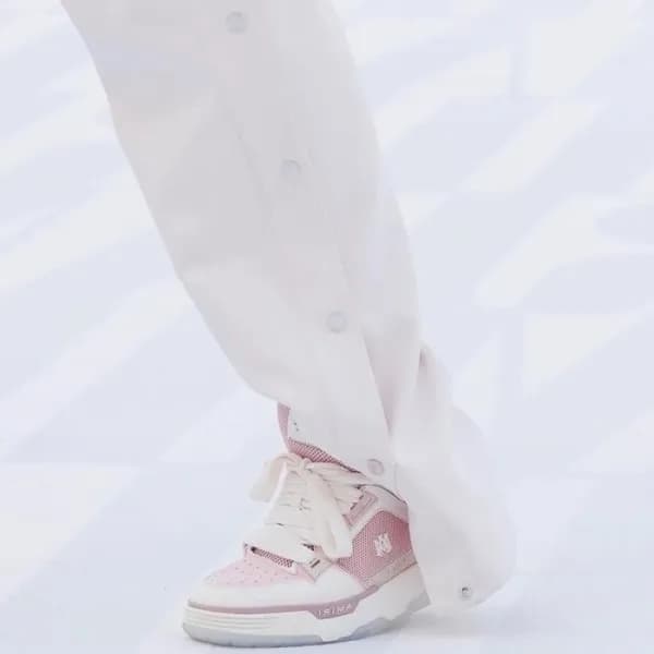 아미리 남/녀 핑크 스니커즈 - Amiri Unisex Pink Sneakers - ami… - 1