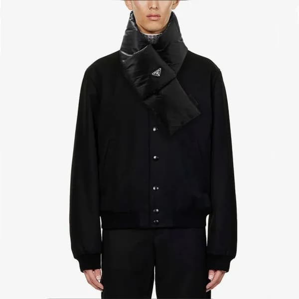 프라다 남/녀 블랙 머플러 - Prada Unisex Black Muffler - pr19… - 1