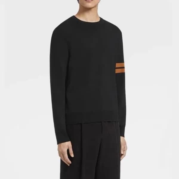 에르메네질도 제냐 남성 블랙 니트 - Ermenegildo Zegna Mens Black … - 1