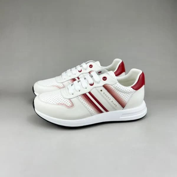 구찌 남성 클래식 레드 스니커즈- Gucci Mens Red Sneakers - gu81X - 1