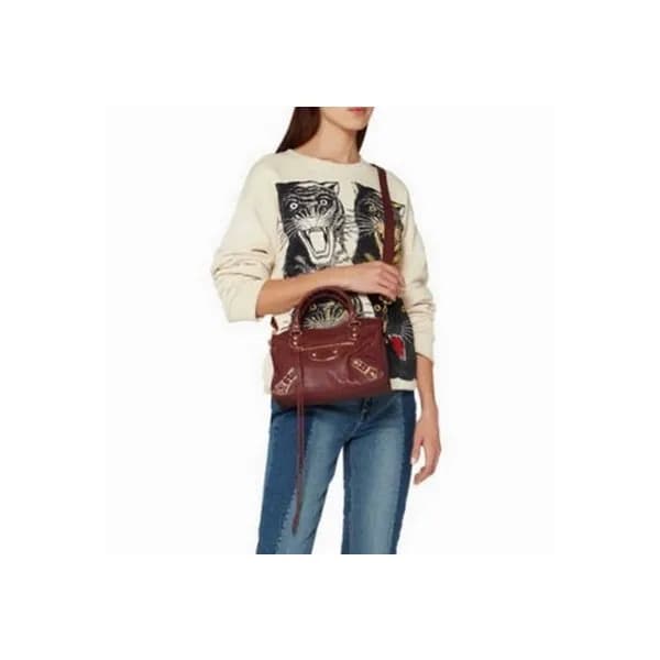 발렌시아가 여성 버건디 크로스백 - Balenciaga Womens Burgundy Cro… - 1